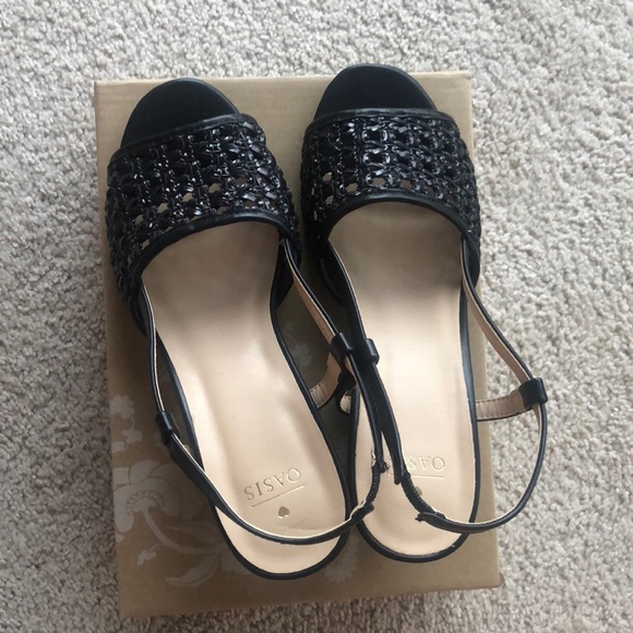 Oasis Woven Heeled Sandal - Picture 6 of 11